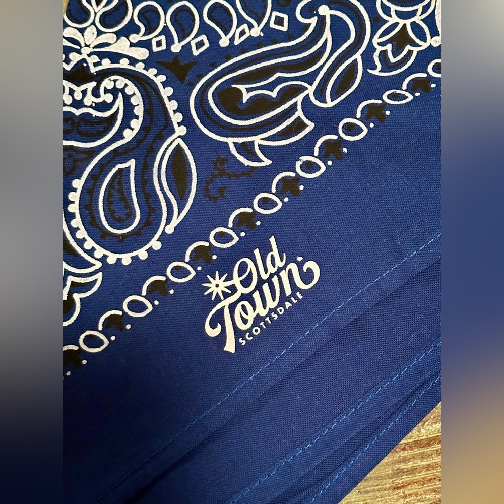 Old Town Scottsdale Blue Bandana